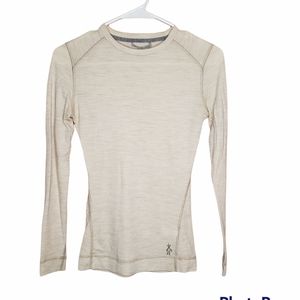 Smartwool Cream Oatmeal Wool Top